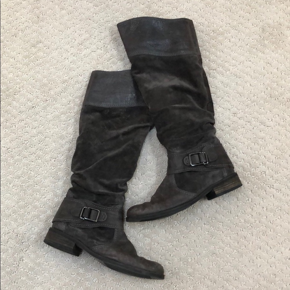 Gabor Knee High Buckle Riding Boots